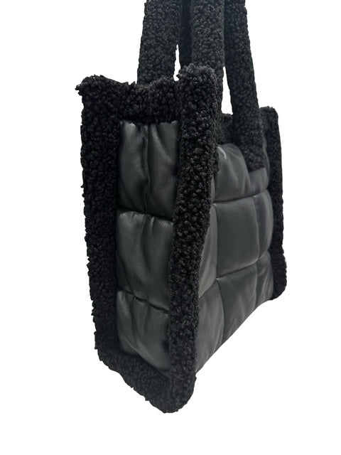 Stand Studio Lolita Faux Shearling Tote