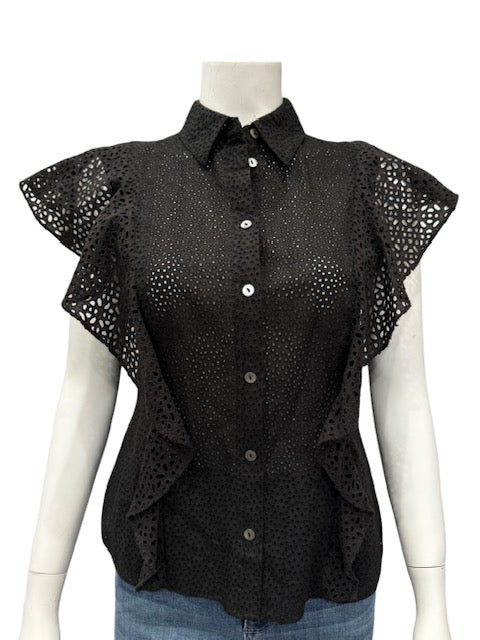 Theory Ruffle Blouse (NWT)