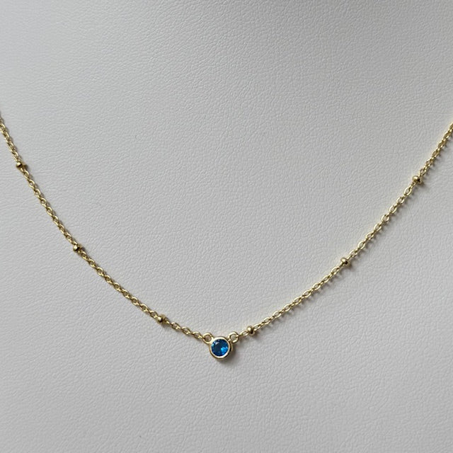 FYB Birthstone Necklace Gold (choose your birthstone)