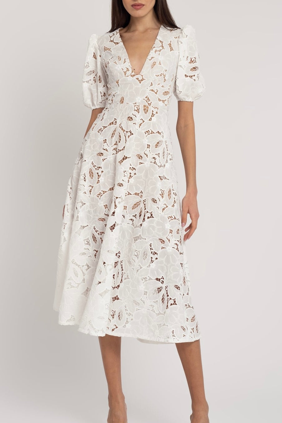 Chloe Lace Midi Dress | Size 12