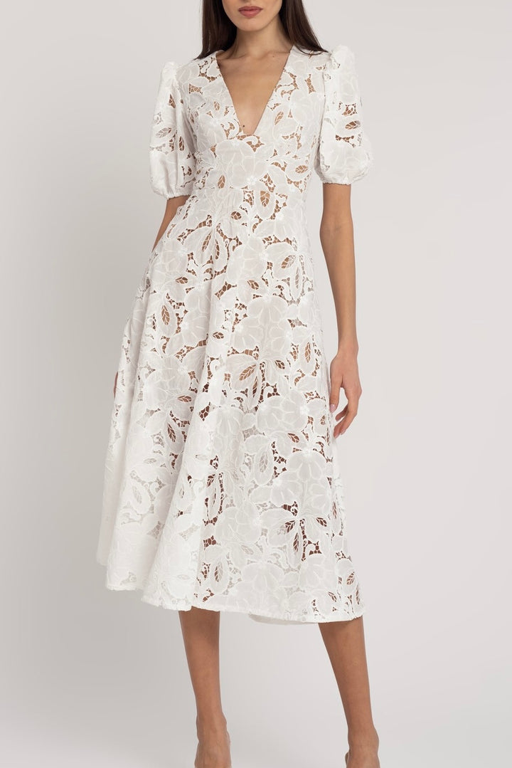Chloe Lace Midi Dress | Size 12