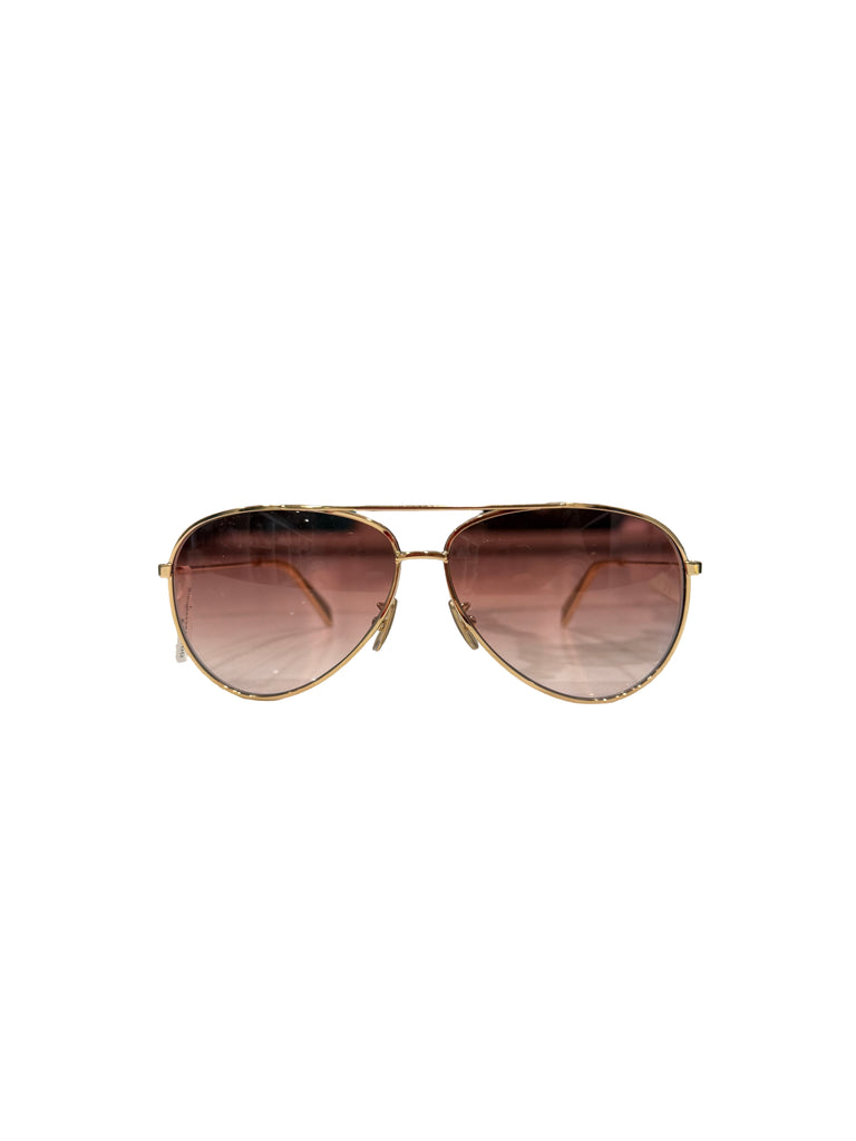Gold Aviator Sunglasses – One Savvy Design Authentic Pre-Owned