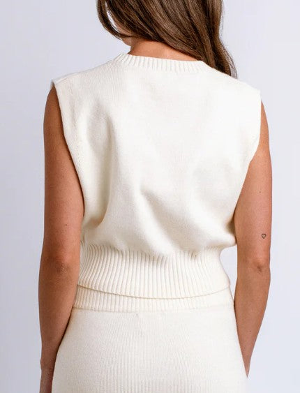 Kerisma Issa Ivory Sleeveless Sweater