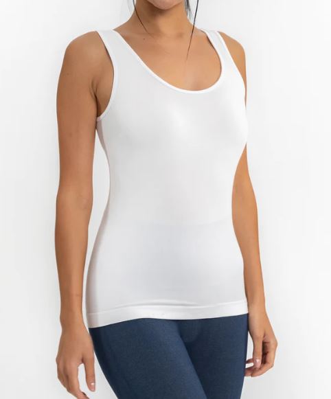 Elietian Reversible High to Low Scoop Neck Tank