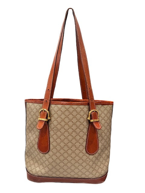 Celine Vintage Macadam Shoulder Bag
