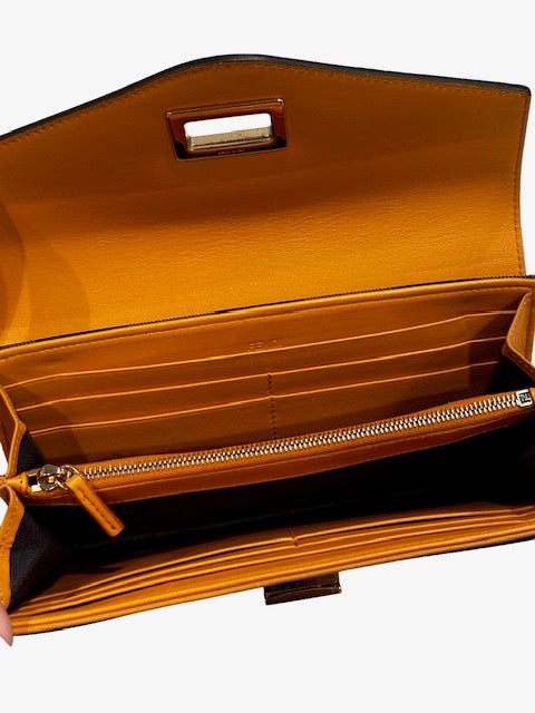 Fendi Pequin Striped Wallet