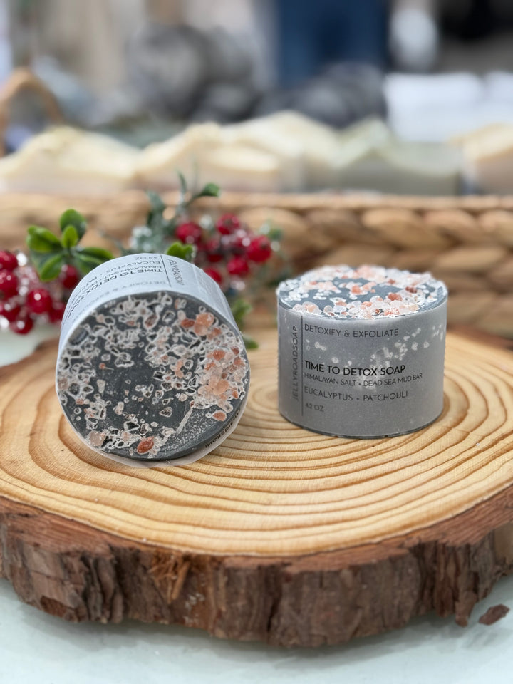 Jellyroad Time To Detox Soap Himalayan Salt & Dead Sea Mud Bar