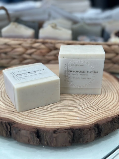 Jellyroad All Natural French Green Clay Bar Soap