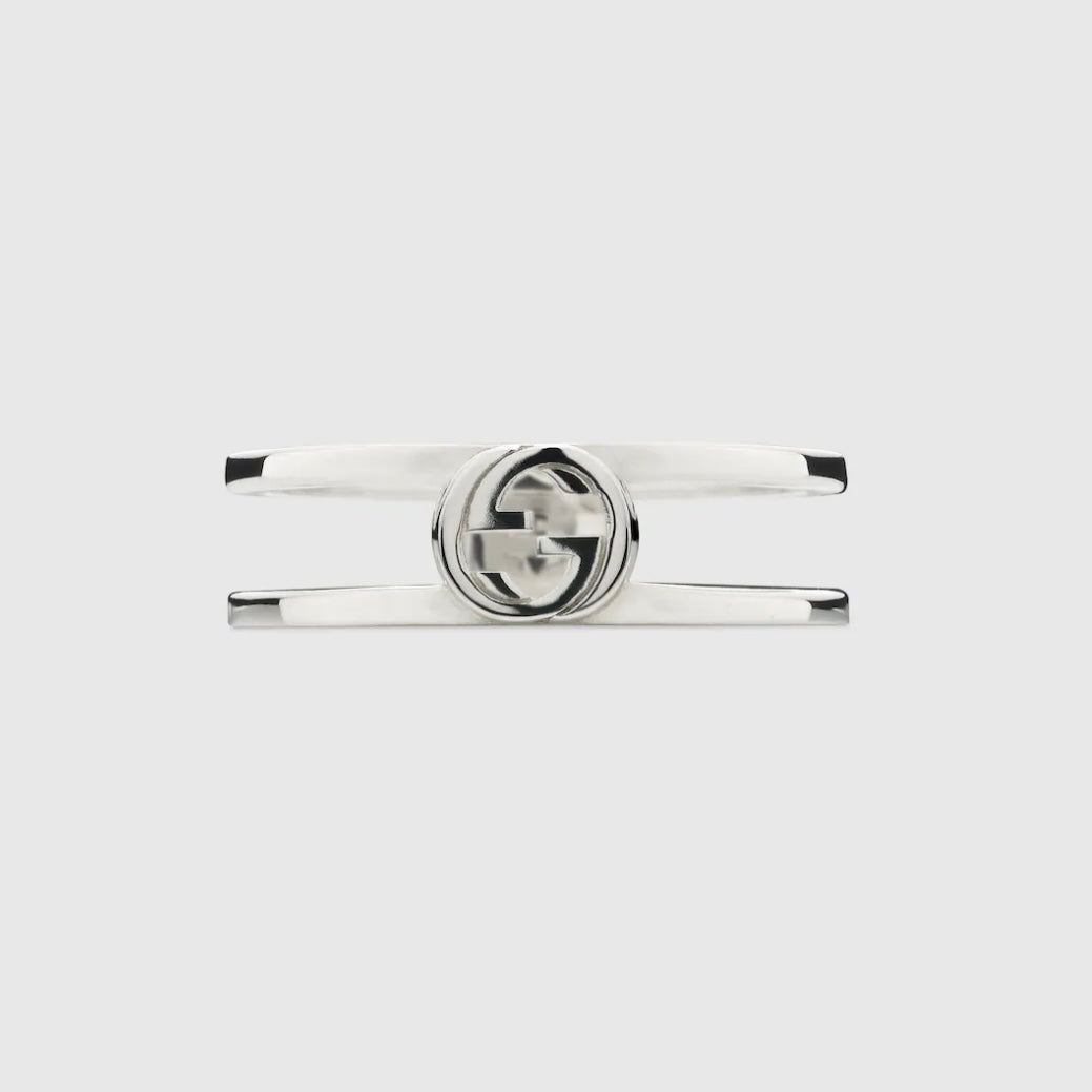 Gucci Interlocking G 6mm Ring - Size 4.5