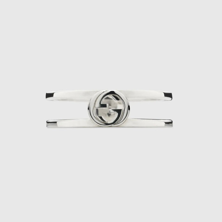 Gucci Interlocking G 6mm Ring - Size 4.5
