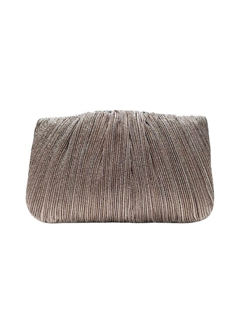 Loeffler Randall Brit Champagne Flat Pleated Clutch