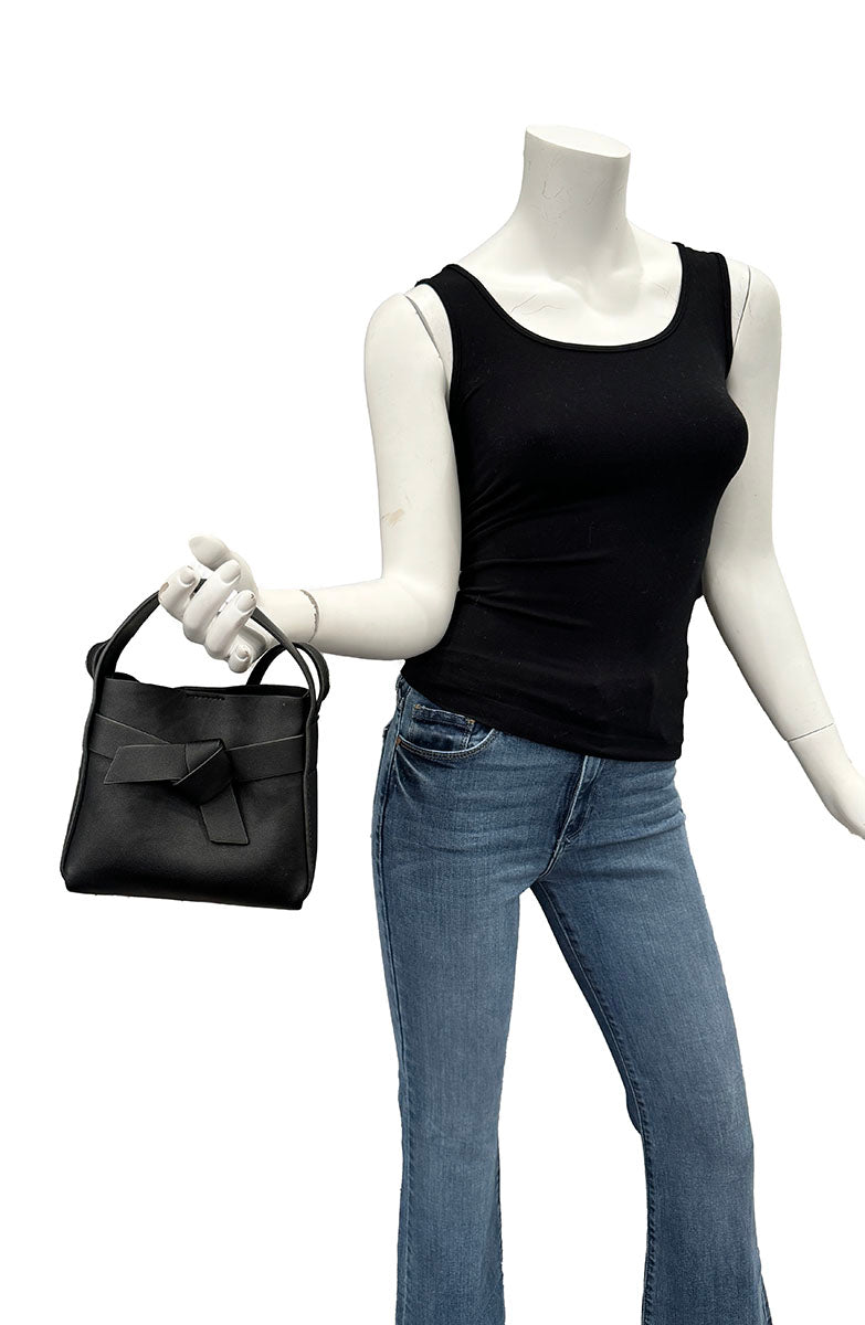 Zara Black Small Handbag w/ Bow
