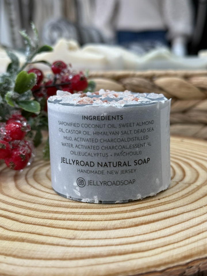 Jellyroad Time To Detox Soap Himalayan Salt & Dead Sea Mud Bar