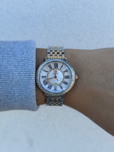 Michele Serein 16 Diamond Two-Tone Watch