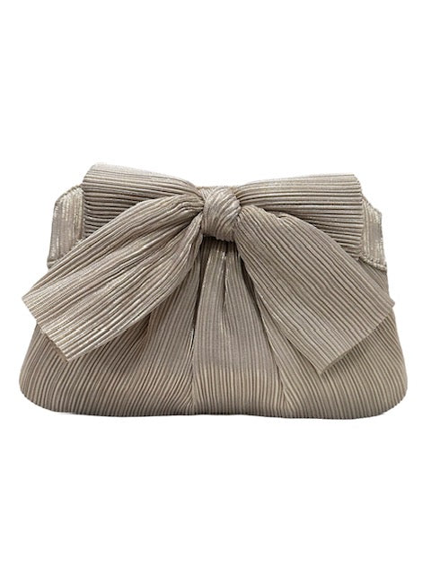 Loeffler Randall Rayne Pleated Bow Clutch