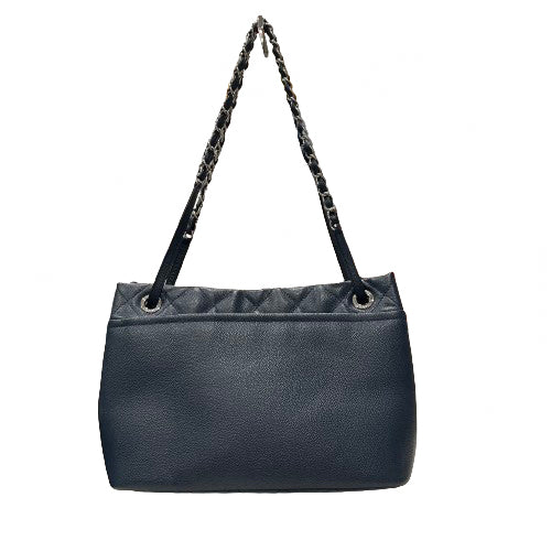 Chanel Caviar Quilted Timeless Soft Tote - Navy