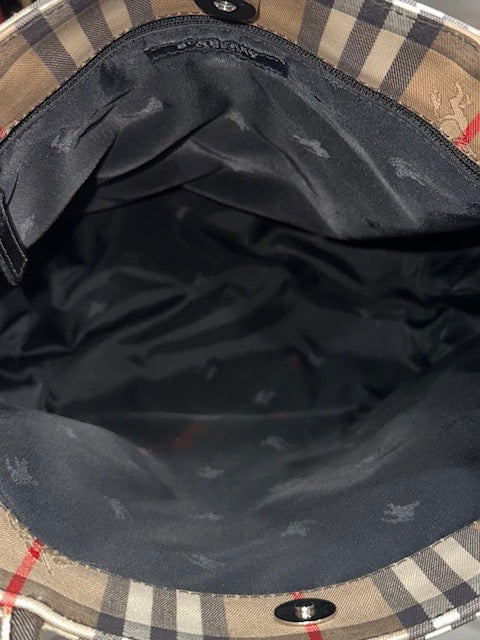 Burberry Haymarket Canvas Tote