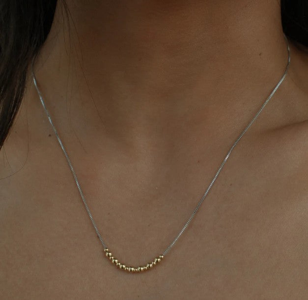 FYB Addison Mixed Metal Ball Necklace