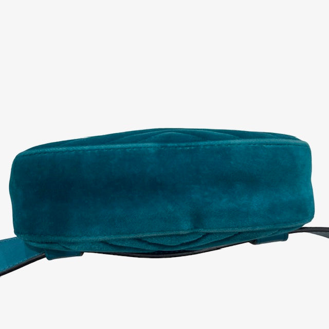 Gucci GG Marmont Matelasse Velvet Belt Bag