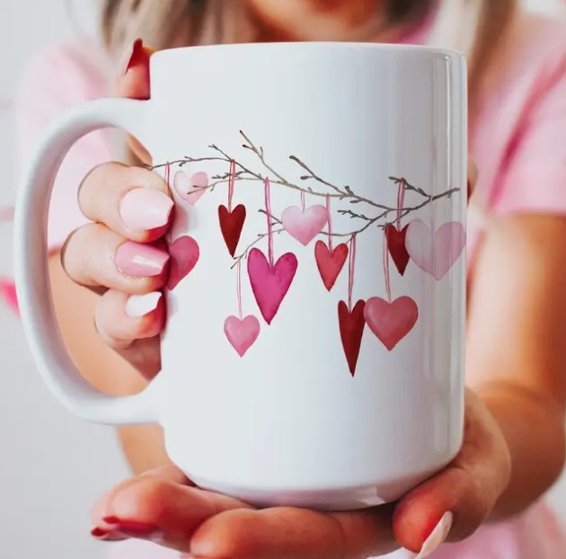 Valentine's Day Heart Mug 15oz