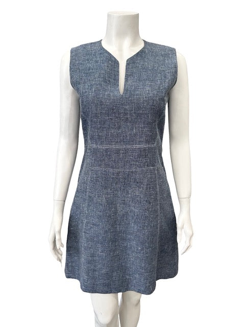 Lafayette 148 Linen Blend Dress - Medium