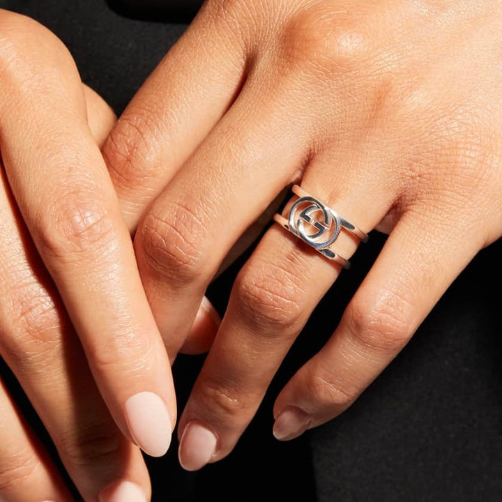 Gucci Interlocking G 9mm Ring - Size 3.5