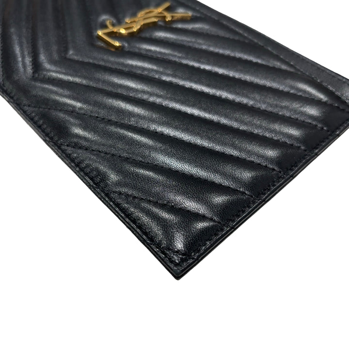 Saint Laurent Cassandre Large Zipped Pouch Wristlet