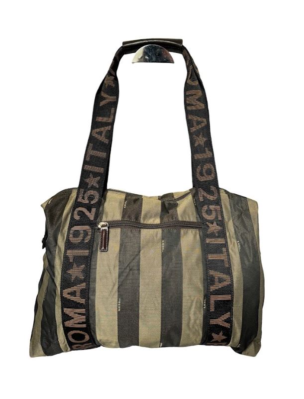 Fendi Pequin Stripe Tote