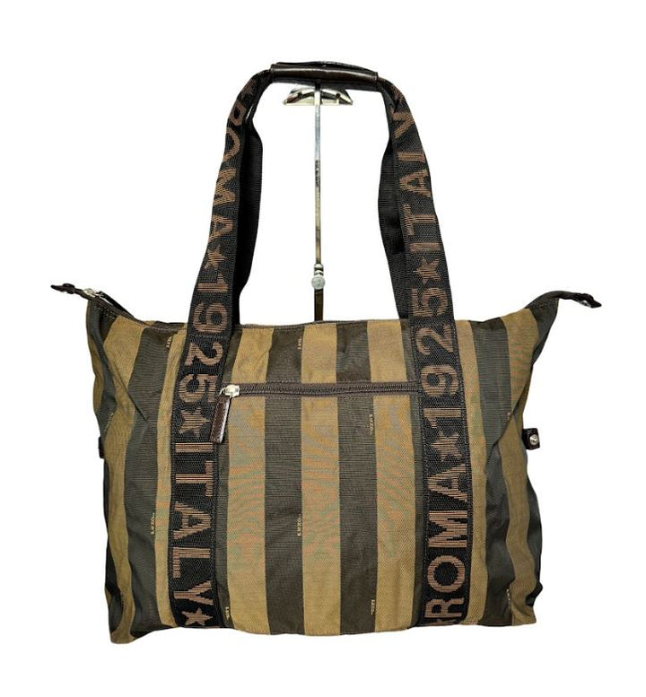 Fendi Pequin Stripe Tote