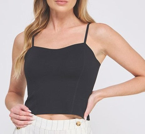 Allie Rose Bralette Cami - Black