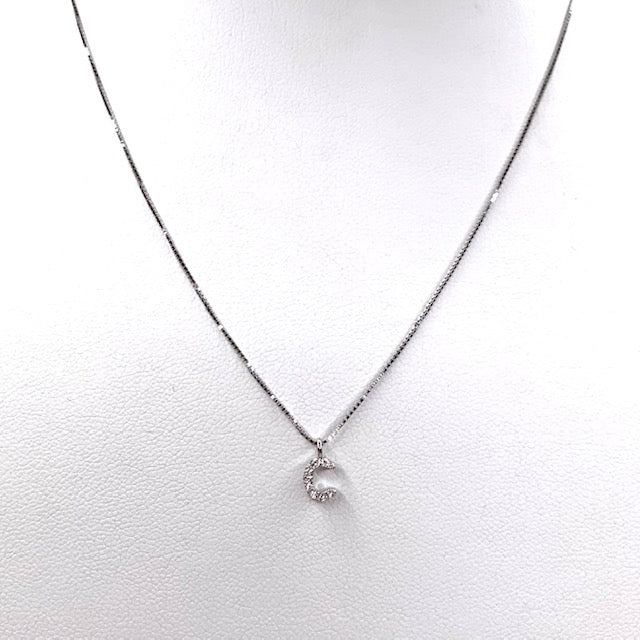 Core Sterling Silver Initial Necklace