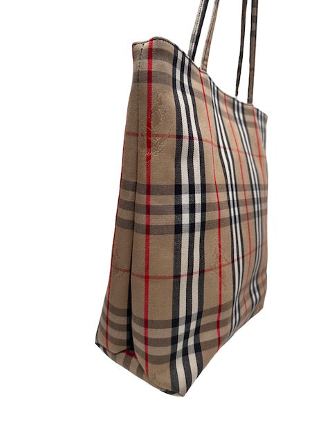 Burberry Haymarket Canvas Tote