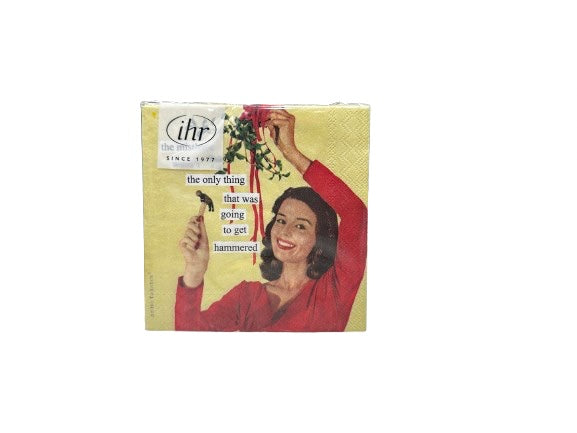 Mistletoe Christmas Paper Cocktail Napkins Pack of 20