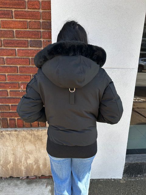 Moose Knuckles Original Debbie Shearling Bomber Jacket - X-Small/Small