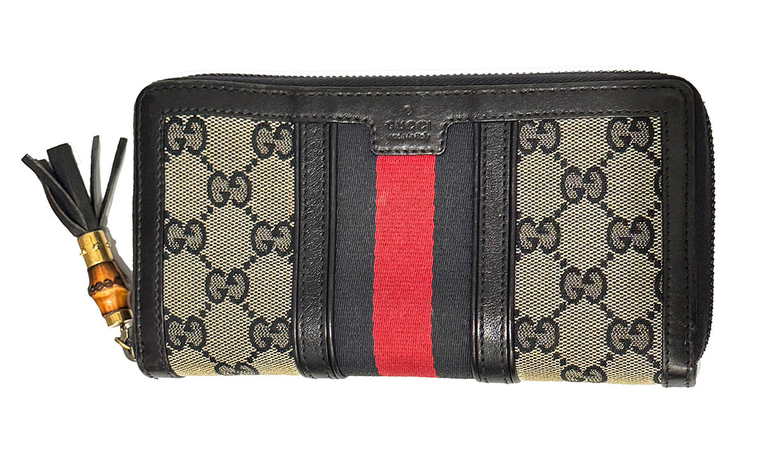 Gucci Bamboo Zip Around Wallet