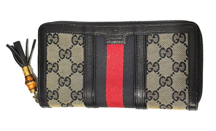 Gucci Bamboo Zip Around Wallet