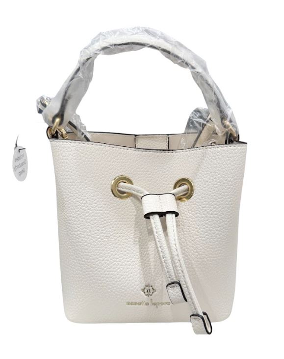 Nanette Lepore Ivory Small Crossbody Bucket Bag (NWT)