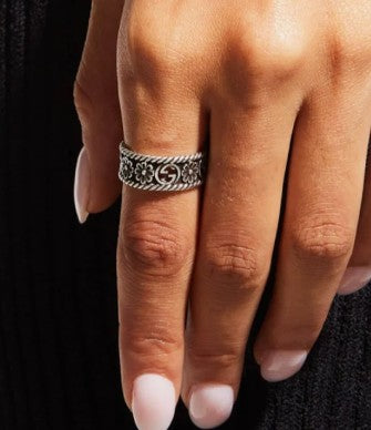 Gucci GG Flower Ring - Size 6