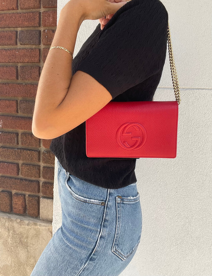 Gucci Soho Disco Wallet On Chain