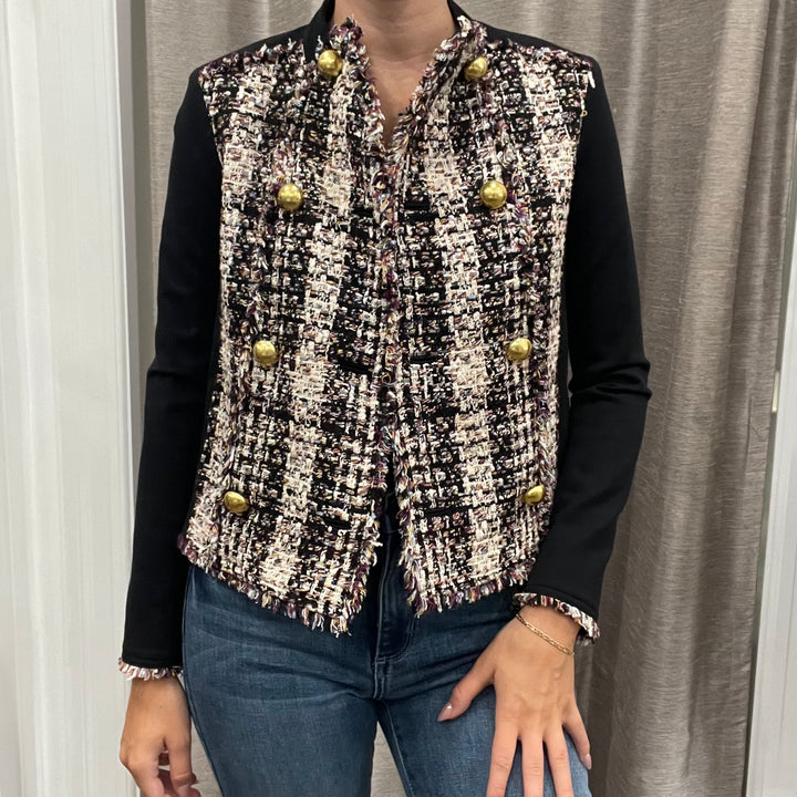 Tory Burch Tweed Double Breasted Jacket - Size 00
