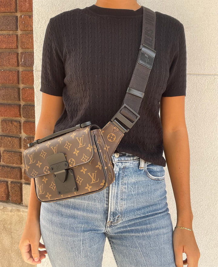 Louis Vuitton Monogram S-Lock Macassar Sling Bag