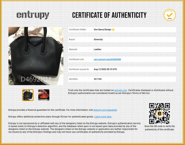 Givenchy Mini Antigona Top Handle Bag w/ Crossbody Strap