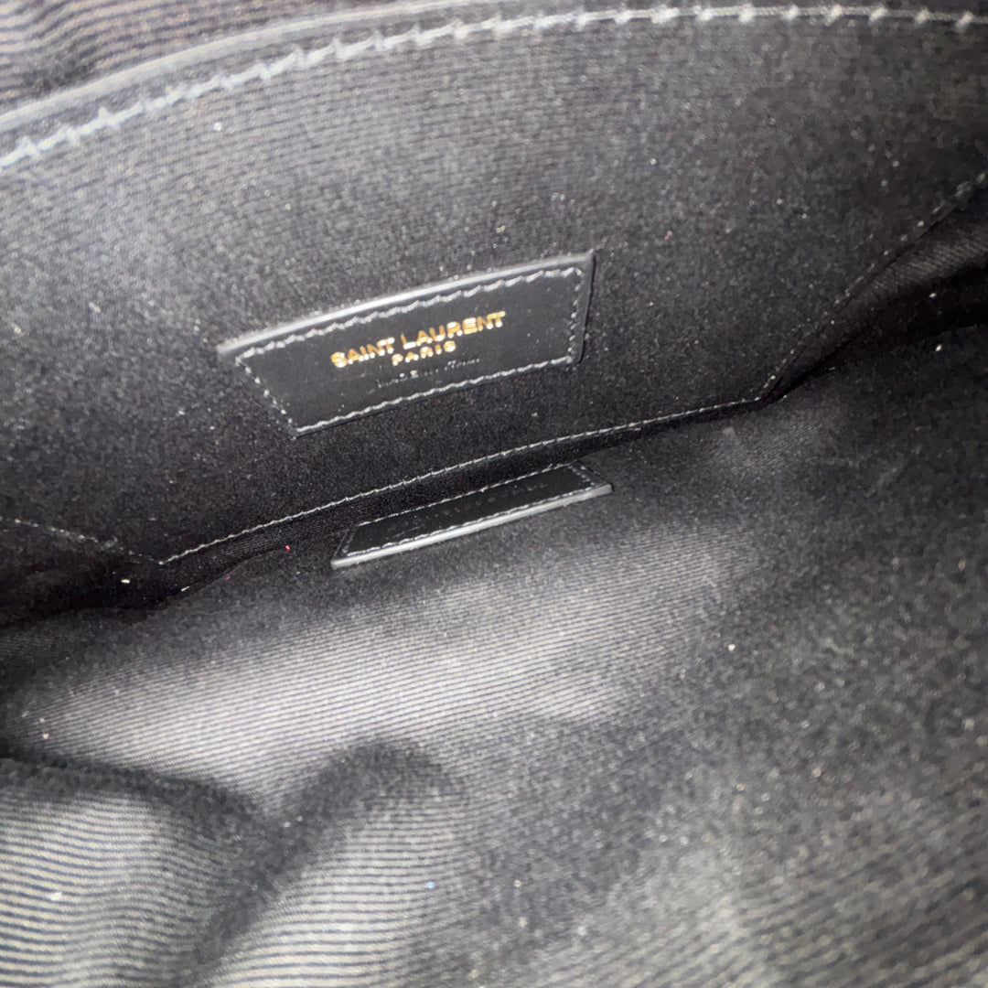 Saint Laurent Cassandre Large Zipped Pouch Wristlet