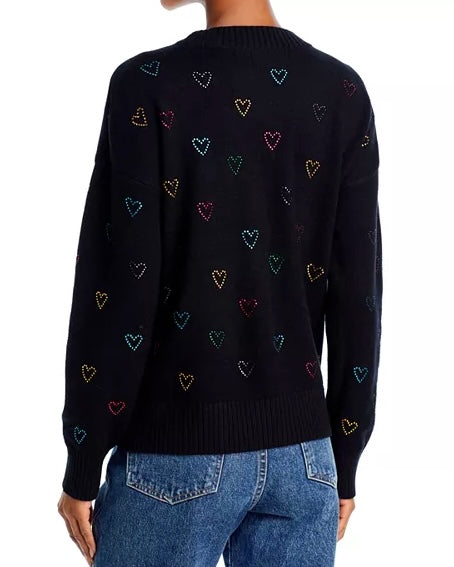 Aqua Kerri Rosenthal Heart Cardigan - Small