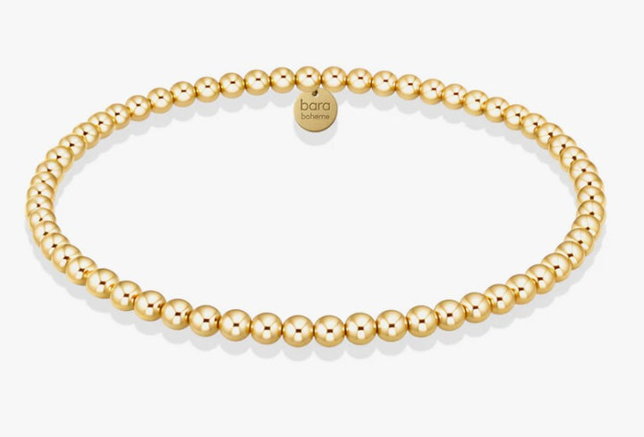 Bara Boheme Classic 3mm Gold Filled Beaded Bracelet