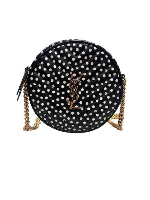 Saint Laurent Vinyle Round Crossbody
