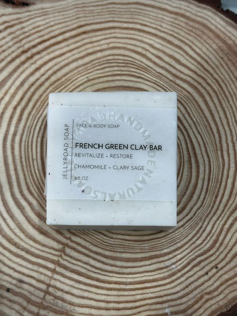 Jellyroad All Natural French Green Clay Bar Soap