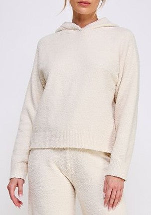 Allie Rose Soft Cloud Hoodie - Vanilla