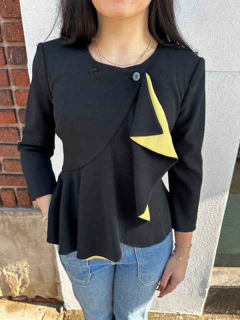 Fendi Cropped Peplum Blazer - Size 40