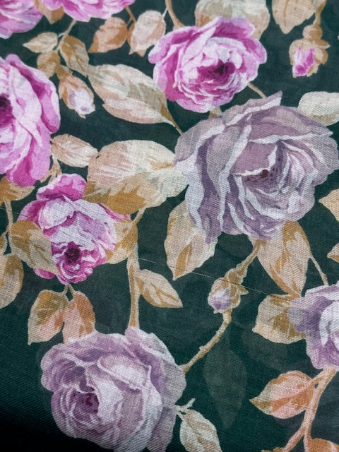 Saint Laurent Antique Rose Scarf